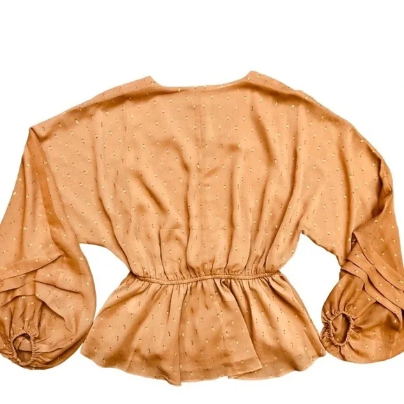 Clip-dot Tie Blouse NWT by Express - Picture 10 of 10